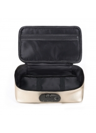 Золотистая сумочка для хранения игрушек Discreet Box - Dorcel - купить с доставкой в Краснодаре