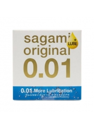 Увлажнённый презерватив Sagami Original 0.01 Extra Lub - 1 шт. - Sagami - купить с доставкой в Краснодаре