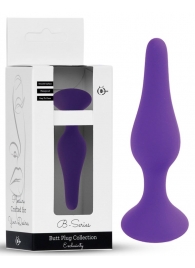 Фиолетовая анальная втулка Silcone Purple Plug Small - 10 см. - Boys of Toys