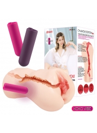 Мастурбатор-вагина с вибрацией Jenny Onahole edition 005 - KOKOS - в Краснодаре купить с доставкой