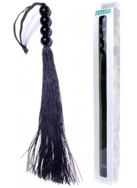 Черная силиконовая плеть - 37 см. - Boys of Toys - купить с доставкой в Краснодаре