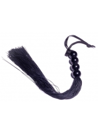 Черная силиконовая плеть - 37 см. - Boys of Toys - купить с доставкой в Краснодаре