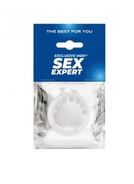 Эрекционное кольцо с мягкой стимулирующей насадкой - Sex Expert - в Краснодаре купить с доставкой