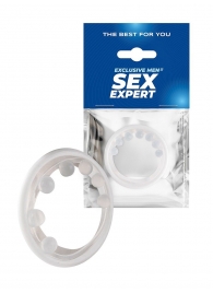 Эрекционное кольцо с мягкой стимулирующей насадкой - Sex Expert - в Краснодаре купить с доставкой