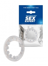 Эрекционное кольцо со стимулирующими шариками на поверхности - Sex Expert - в Краснодаре купить с доставкой