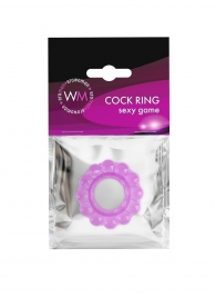 Лиловое эрекционное кольцо с 2 рядами стимулирующих шариков - Erowoman-Eroman - в Краснодаре купить с доставкой