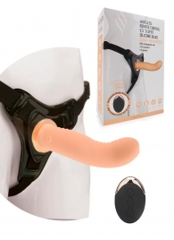 Женский вибрострапон со съемной насадкой и пультом ДУ - Erokay - купить с доставкой в Краснодаре