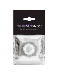 Эластичное эрекционное кольцо с длинными черными «ресничками» - Sextaz - в Краснодаре купить с доставкой