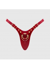 Красный пояс для фиксации насадок Strap-On-Me Leatherette Harness Fabulous - Strap-on-me - купить с доставкой в Краснодаре