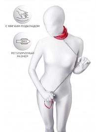 Красный ошейник с подкладкой из меха - ToyFa - купить с доставкой в Краснодаре