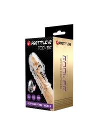 Прозрачная насадка на пенис Booker - 8 см. - Baile - в Краснодаре купить с доставкой