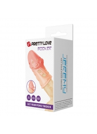 Телесная насадка на пенис Booker - 8 см. - Baile - в Краснодаре купить с доставкой