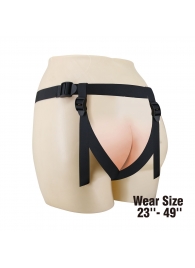 Черные трусики харнесс с платформой Caludio I - Baile - купить с доставкой в Краснодаре
