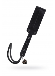 Черный кожаный пэддл - 32 см. - Pecado - купить с доставкой в Краснодаре