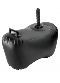Черное надувное кресло с платформой для фиксации дилдо Body Dock Inflatable Love Seat - Pipedream - купить с доставкой в Краснодаре
