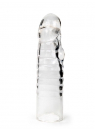 Прозрачная закрытая насадка на член - 15 см. - Sex Expert - в Краснодаре купить с доставкой