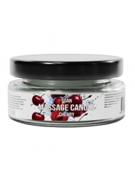 Массажная свеча «Спелая вишня» - 50 мл. - SGAN - купить с доставкой в Краснодаре