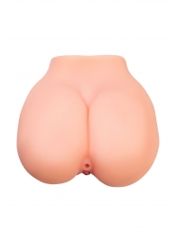 Реалистичный мастурбатор в форме попки с 2 любовными входами - No Name - в Краснодаре купить с доставкой