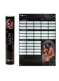 Плакат для двоих со скретч-слоем «БДСМ» - Сима-Ленд - купить с доставкой в Краснодаре