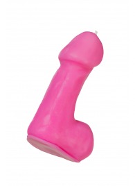 Розовая свеча в форме пениса - 47 гр. - Pecado - купить с доставкой в Краснодаре