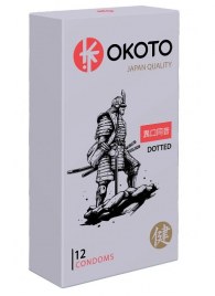 Точечные презервативы OKOTO Dotted - 12 шт. - Sitabella - купить с доставкой в Краснодаре
