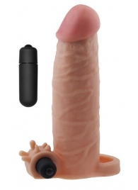 Реалистичная насадка на пенис с вибропулей - 17,8 см. - Lovetoy - в Краснодаре купить с доставкой