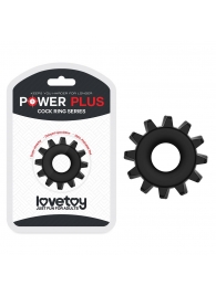 Чёрное эрекционное кольцо для пениса Power Plus - Lovetoy - в Краснодаре купить с доставкой