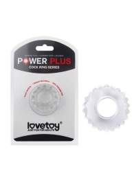 Прозрачное эрекционное кольцо Power Plus - Lovetoy - в Краснодаре купить с доставкой