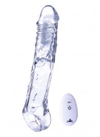 Прозрачная насадка-удлинитель Length Enhancer With Bullet с подхватом - 22,3 см. - NMC - в Краснодаре купить с доставкой