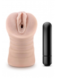 Телесный мастурбатор-вагина Ayumi с вибрацией - Blush Novelties - в Краснодаре купить с доставкой