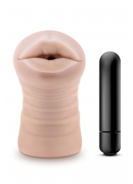 Телесный мастурбатор-ротик Nicole Vibrating Masturbator - Blush Novelties - в Краснодаре купить с доставкой