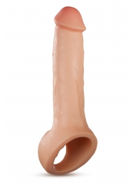 Телесная насадка-удлинитель Thrive 8.75 Inch Realistic Penis Extender Sleeve - 22,2 см. - Blush Novelties - в Краснодаре купить с доставкой
