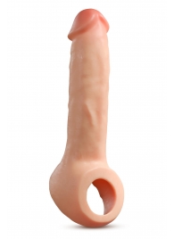 Телесная насадка-удлинитель Thrive 8.75 Inch Realistic Penis Extender Sleeve - 22,2 см. - Blush Novelties - в Краснодаре купить с доставкой