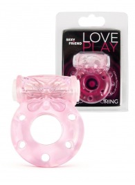 Розовое эрекционное виброкольцо с бабочкой - 1137 - в Краснодаре купить с доставкой