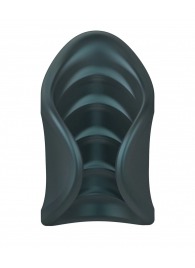 Серый сквозной мастурбатор с вибрацией Manwan Starter - Manwan - в Краснодаре купить с доставкой