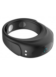 Черное эрекционное виброкольцо на ремешках - Boys of Toys - в Краснодаре купить с доставкой