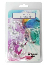 Набор из 3 эрекционных прозрачных колец - Boys of Toys - в Краснодаре купить с доставкой
