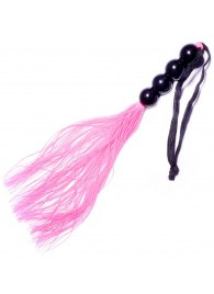 Розовая силиконовая плеть - 35,5 см. - Boys of Toys - купить с доставкой в Краснодаре
