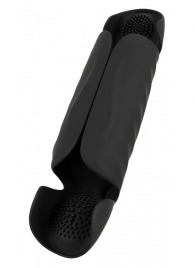 Черный вибромастурбатор с трехточечной стимуляцией Penis Trainer with 3 Point Stimulation - Orion - в Краснодаре купить с доставкой