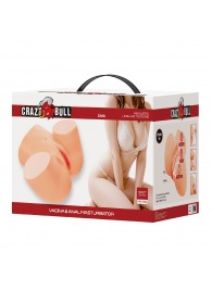 Телесный мастурбатор Liora с 2 любовными тоннелями - Baile - в Краснодаре купить с доставкой