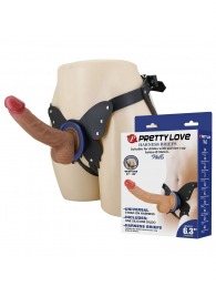 Поясной страпон Wells: трусики в форме бабочки и фаллоимитатор-насадка - Baile - купить с доставкой в Краснодаре