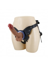 Поясной страпон Wells: трусики в форме бабочки и фаллоимитатор-насадка - Baile - купить с доставкой в Краснодаре