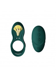 Зеленое эрекционное виброкольцо Bayek с пультом ДУ - Zalo - в Краснодаре купить с доставкой