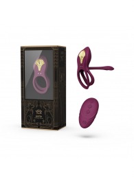 Фиолетовое эрекционное виброкольцо Bayek с пультом ДУ - Zalo - в Краснодаре купить с доставкой