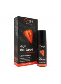 Жидкий вибратор Orgie High Voltage Strawberry - 15 мл. - ORGIE - купить с доставкой в Краснодаре