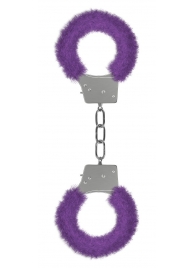 Пушистые фиолетовые наручники OUCH! Purple - Shots Media BV - купить с доставкой в Краснодаре