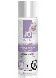 Лубрикант на водной основе для женщин JO AGAPE LUBRICANT ORIGINAL - 60 мл. - System JO - купить с доставкой в Краснодаре