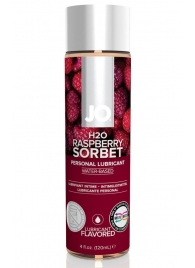Лубрикант на водной основе с ароматом малины JO Flavored Raspberry Sorbet - 120 мл. - System JO - купить с доставкой в Краснодаре