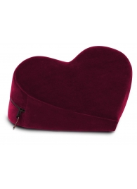 Малая бордовая подушка-сердце для любви Liberator Heart Wedge - Liberator - купить с доставкой в Краснодаре
