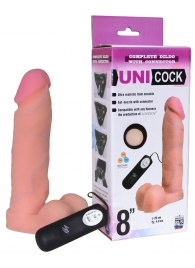 Фаллическая насадка Харнесс UNICOCK 8  с вибрацией - 20 см. - LOVETOY (А-Полимер) - купить с доставкой в Краснодаре